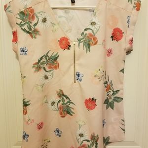 Express pink floral top